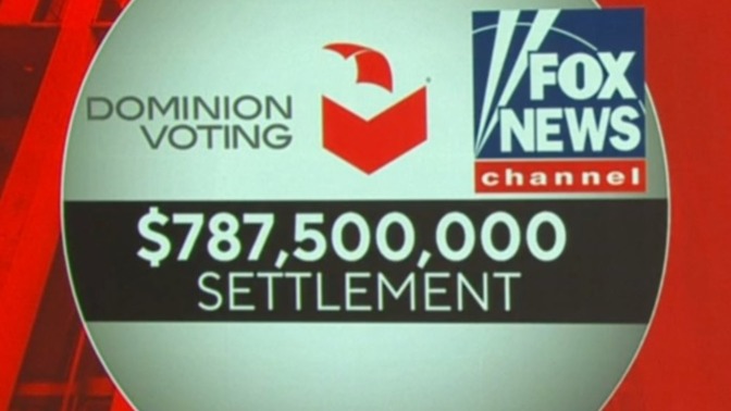 Why did Fox settle with Dominion lawsuit? Is it as it appears or is it smoke and mirrors so the public wouldn't question the Dominion voting results?