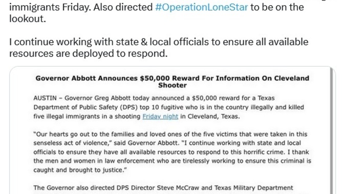 Who's side is Hot Wheels Abbot on in the mass shooting in Texas?