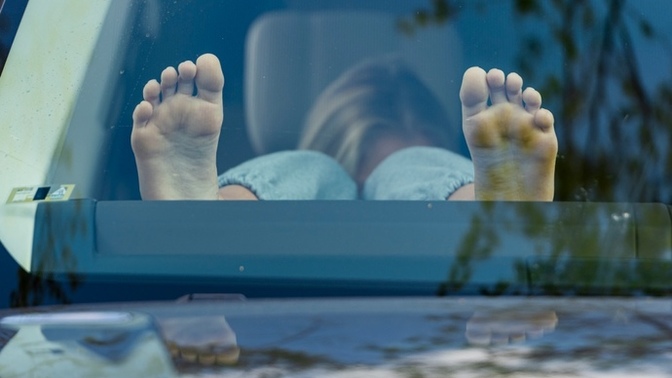 Would you judge someone if they put their 👣 on the dashboard in a parked car?