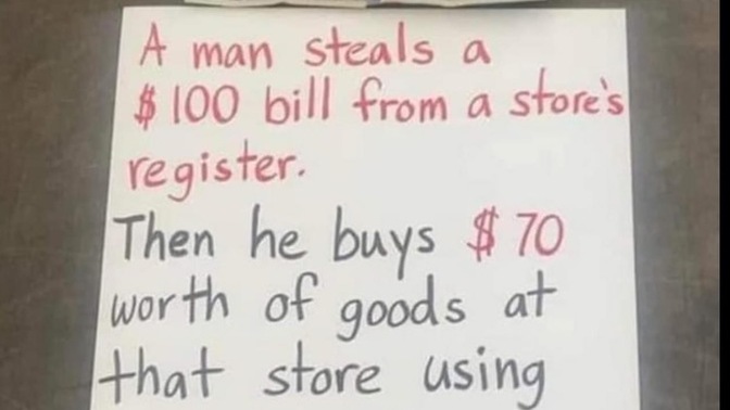 How much did the store lose?