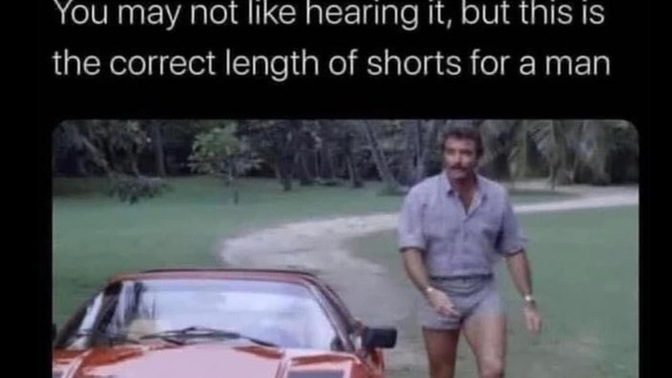 Guys, would you wear these shorts today? Ladies, is this look attractive on men nowadays?