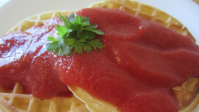 Does ketchup belong on waffles?