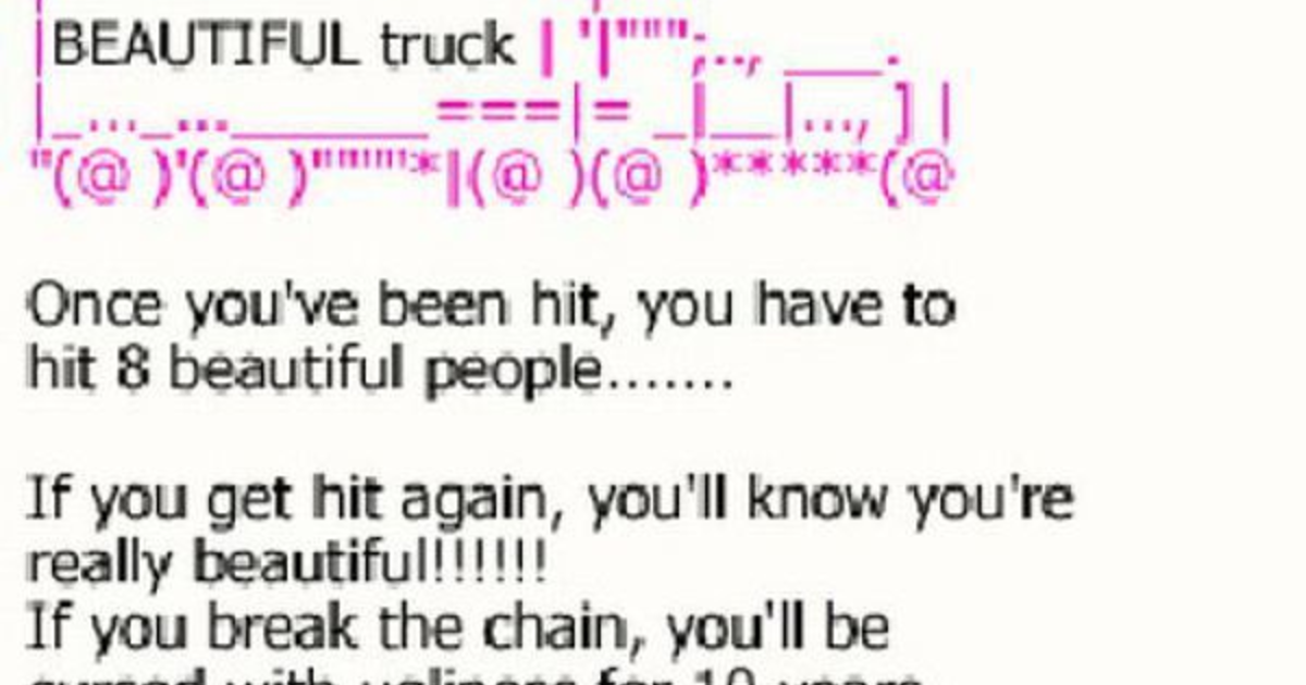 Do reply to chain letters? - GirlsAskGuys