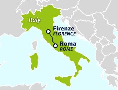 Best train between Florence and Rome Italy?