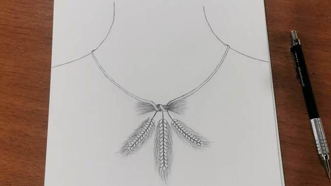 How are the spike necklaces I drew?