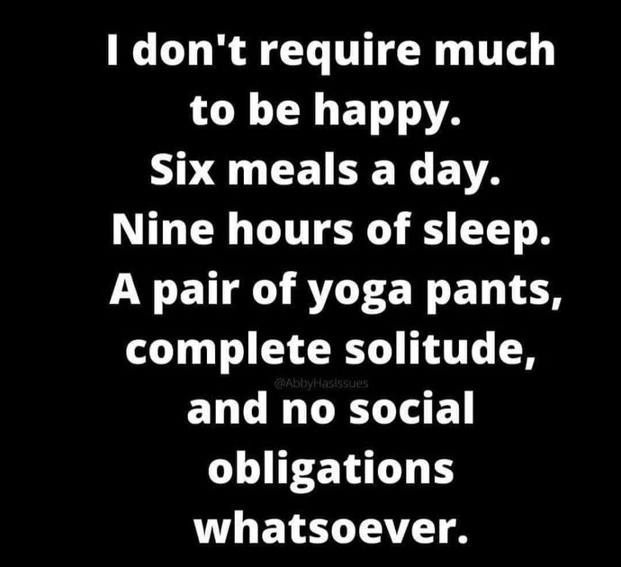 What do you really need to be happy?