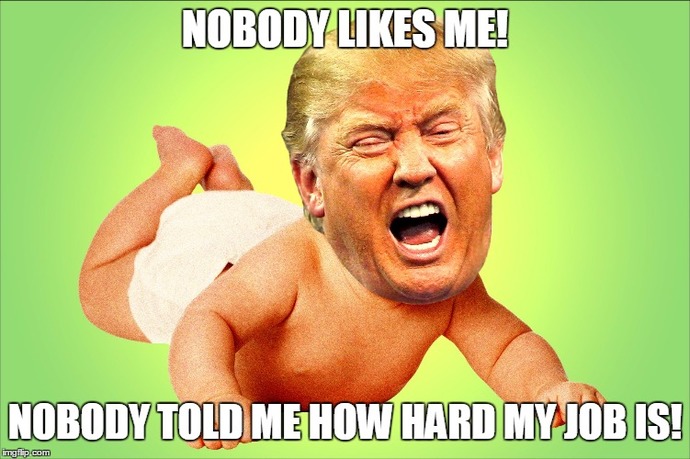 TDS or someone who has never been held accountable, finally is being held - and cant stand the fire?
