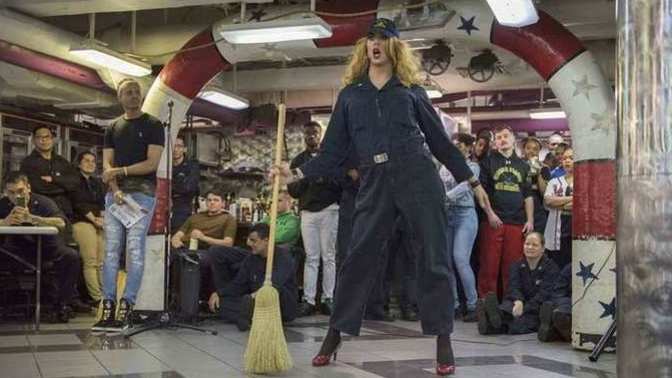Would you be a member of a branch of the military that used a drag queen as a recruiter?