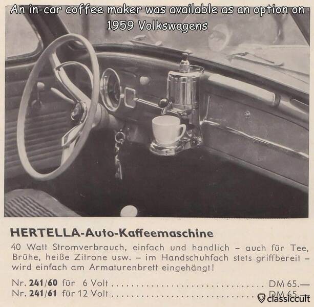 Should cars bring back the coffee machine?