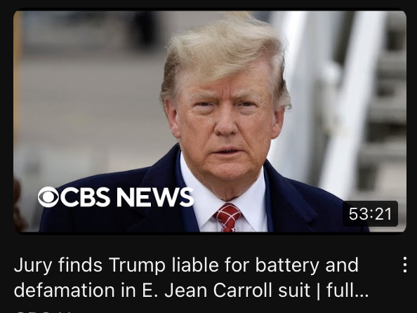 Well…Trump is guilty. Agree?