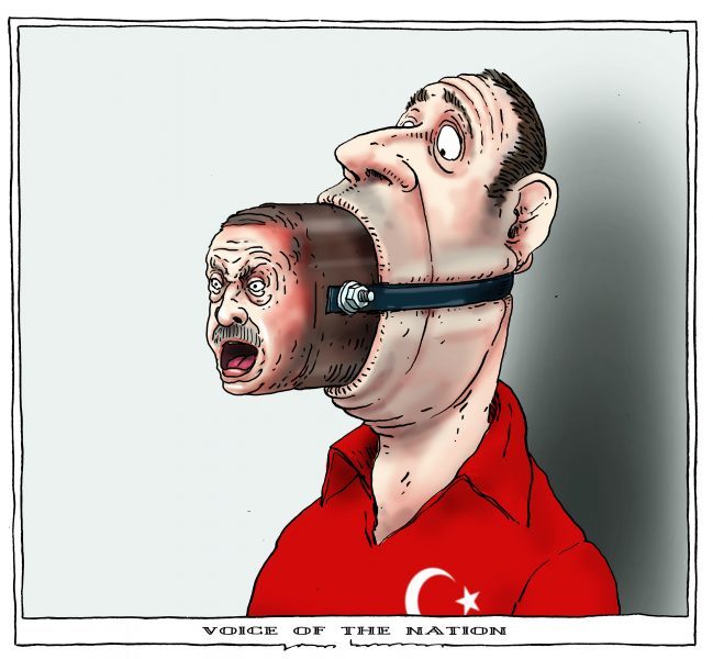 A painting representing people living in Turkey