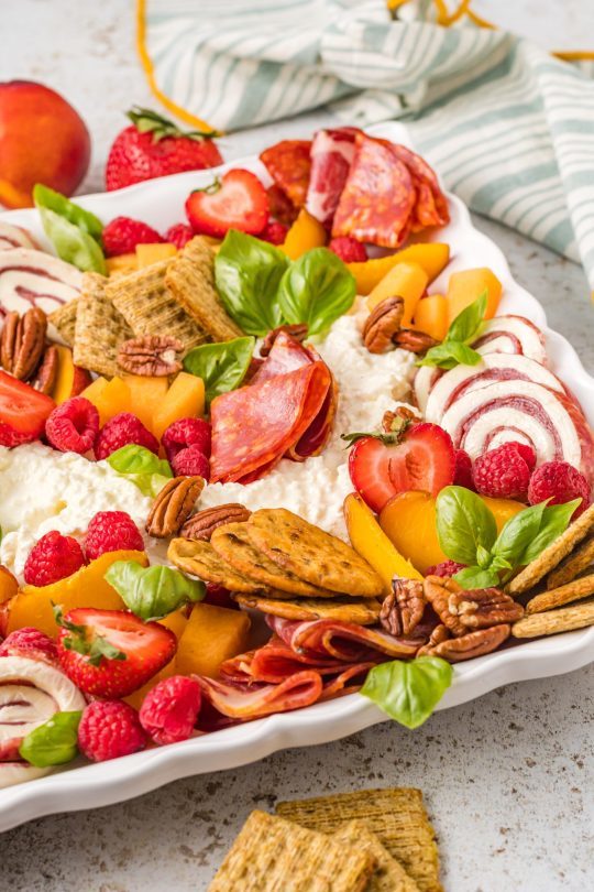 Burrata charcuterie board
