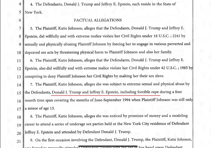I mean…why would she accuse Trump?