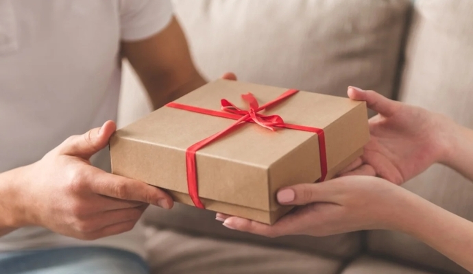 At what point in a relationship do you feel comfortable receiving a gift? At what point are you comfortable asking for a gift?