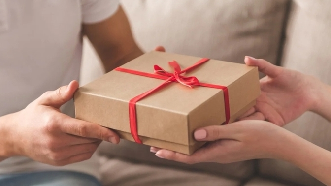 At what point in a relationship do you feel comfortable receiving a gift? At what point are you comfortable asking for a gift?