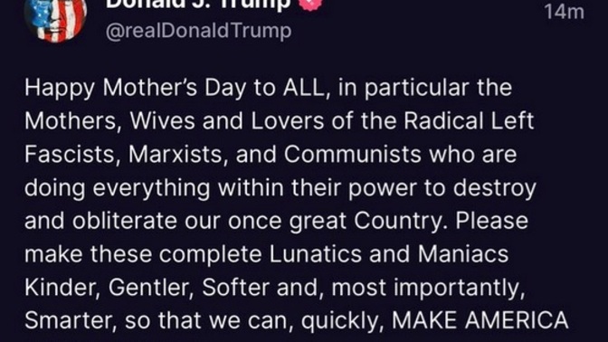 Was it supposed to be Mother's Day or "Its My Day like Everyday so you must only honor me" Day?