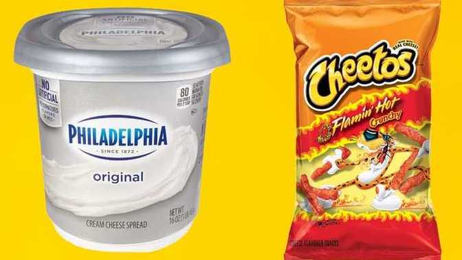 Would you ever try flaming hot cheetos and cream cheese?