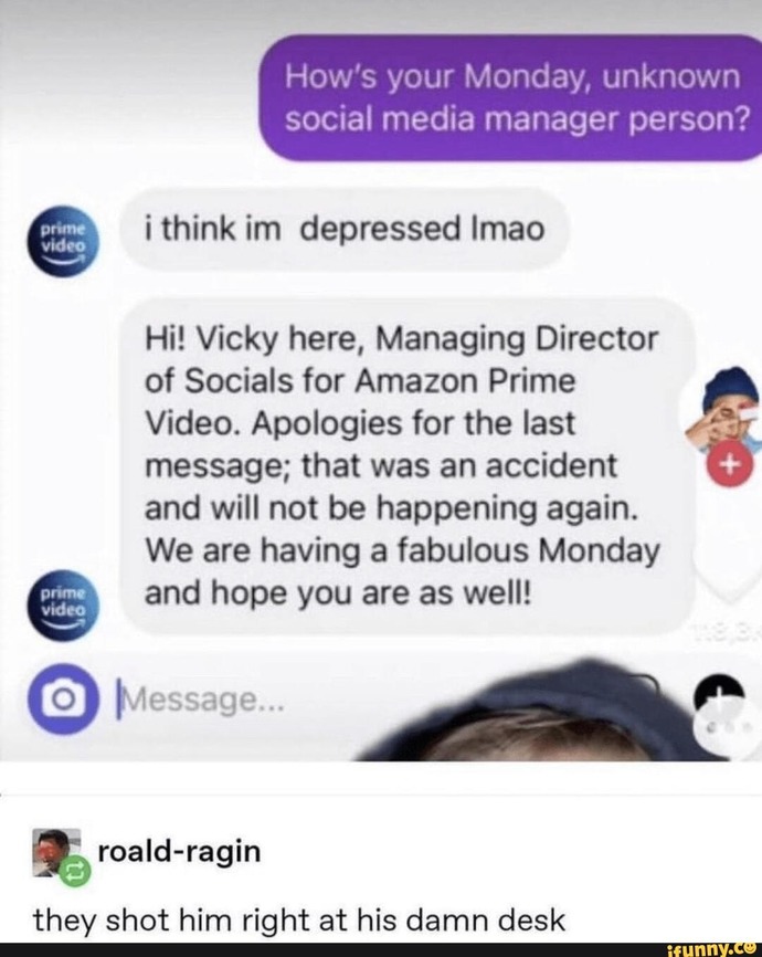 I'm a manager (=