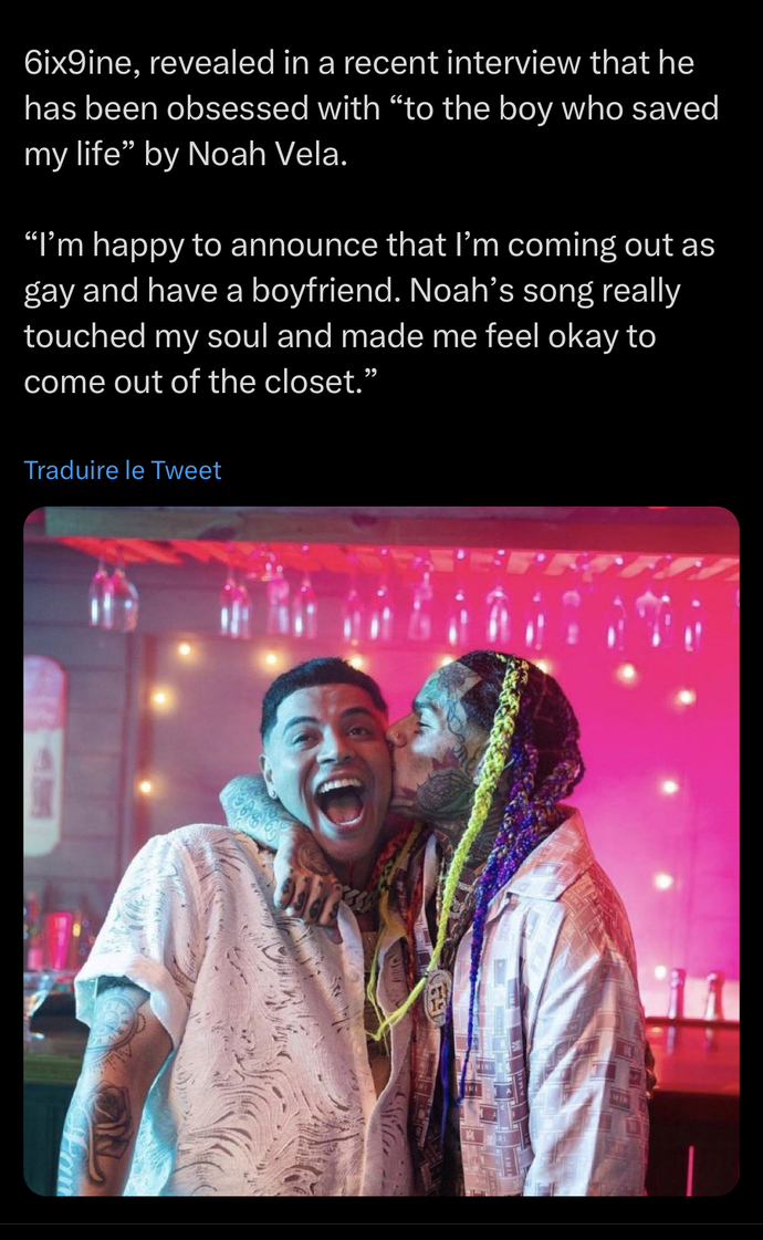 Reaction to 6ix9ine’s coming out?