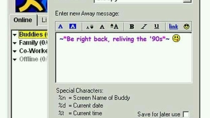 How would you feel if the 90’s returned?