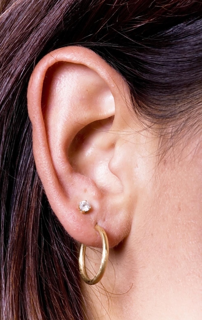 Does it look cool on a guy with a hoop and stud earrings in one of both ears like this?
