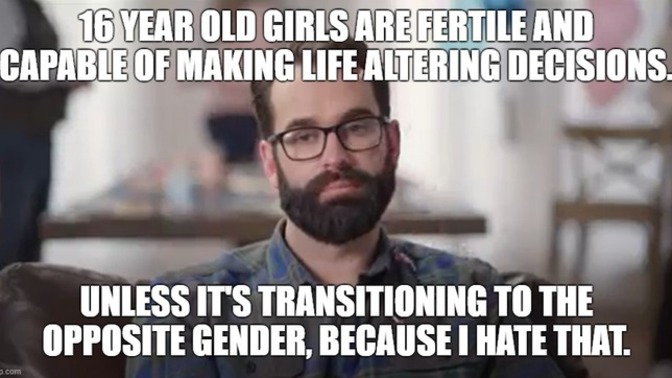 Is it me or is Matt Walsh overly obsessed about us and our kids genitalia?