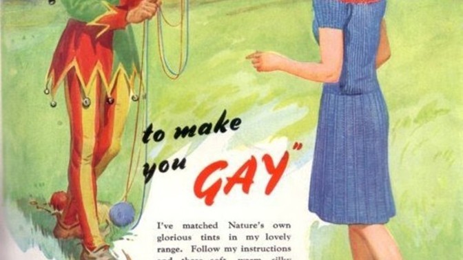 I've robbed the rainbow to make you gay. How would you react?