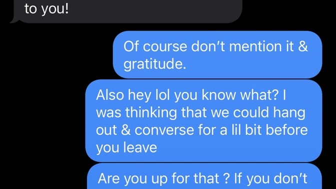 I met this female yesterday & I believe things went well since she put her number in my phone?