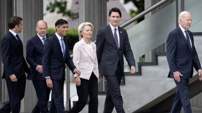 Are these 6 people the most powerful in the world? Biden, sunak, trudeau, Scholz, macron, Ursula?