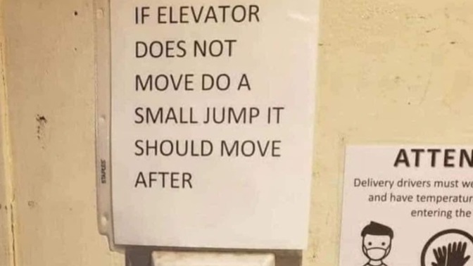 Would you take the elevator or the stairs?