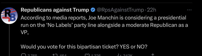 Which side would a “centrist” third party candidate hurt?
