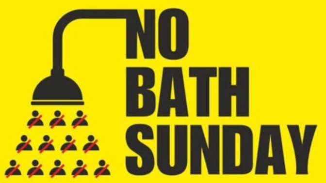 Do girls lazy on Sunday and avoid bath in Sunday Morning 😂😂?