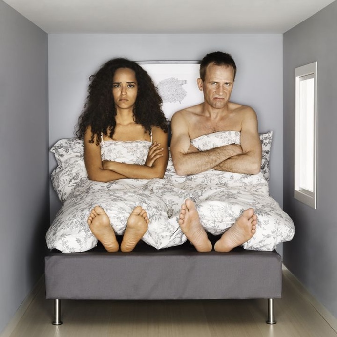 Would share a bed with your partner if you moved in together or sleep in another room?