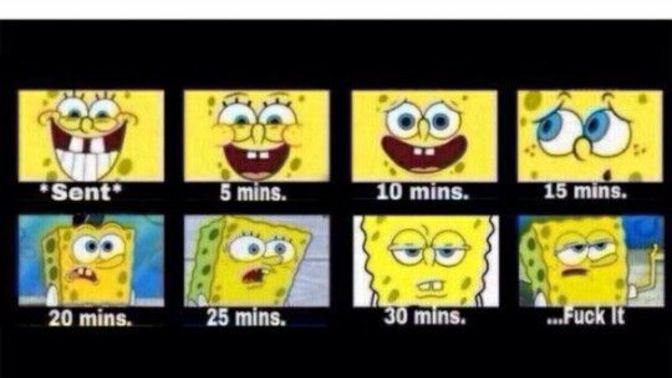 When does slow texting start becoming a red flag?