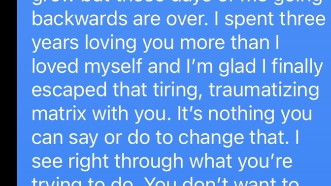 If someone sends you a texts like this, would you would you still believe you have a chance to fix things and make things right with them?