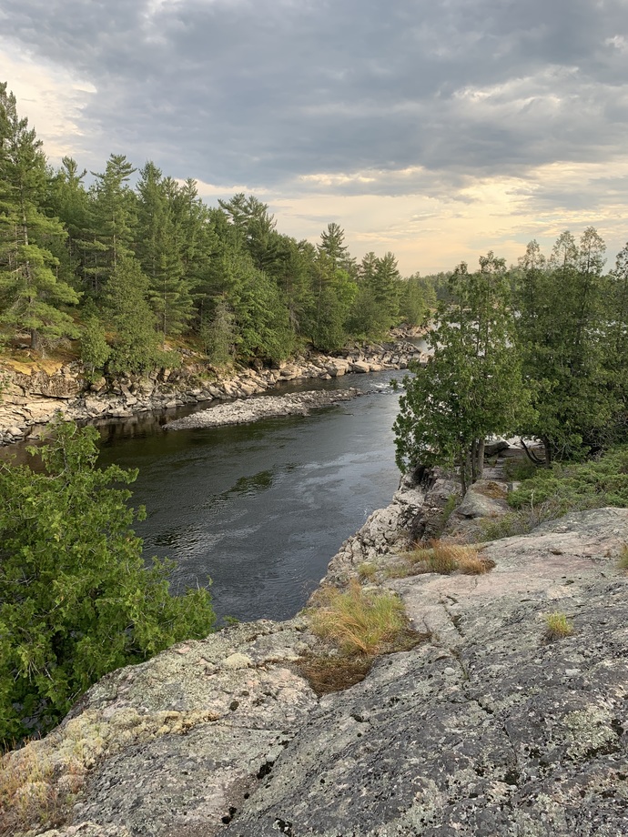Standing on my property looking at the river. My place is just outside the photo to the right overlooking the bay mouth.