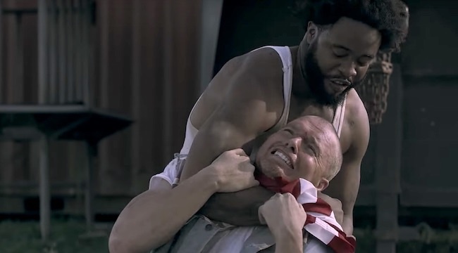 So if you were President and a famous rapper made a song where one of your supporters is strangled to death in the video. Would you pardon him?