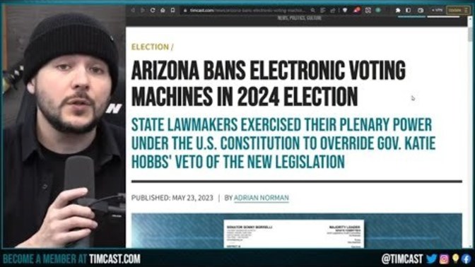 Arizona nana electronic voting machines in 2024. Do you consider this a good thing or a bad thing?