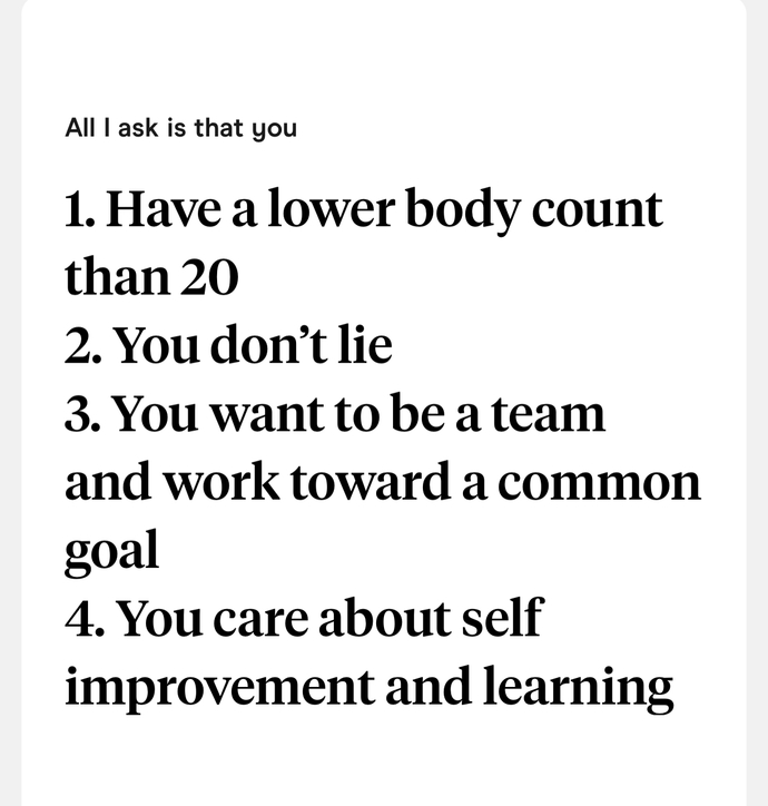 Is this a turn off on a guy’s dating app profile?