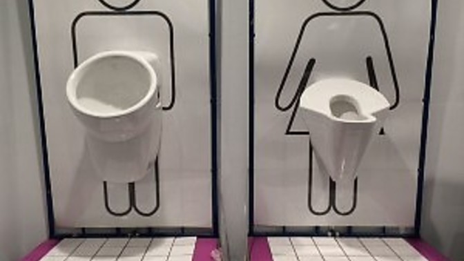 Why do guys need a bigger holed urinal?