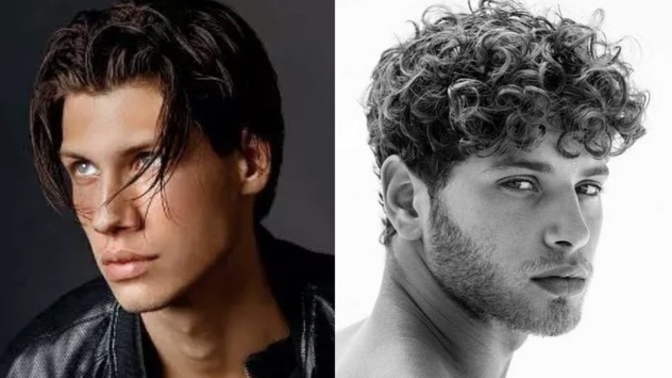 Ladies, which is attractive on a man, CURLY or STRAIGHT hair?