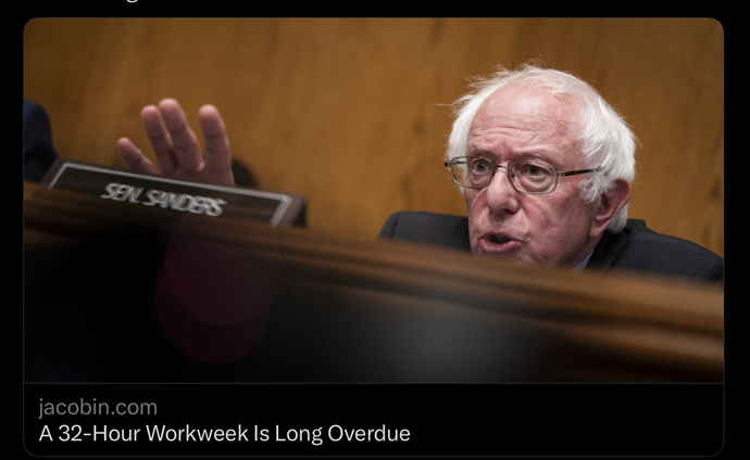 Says Bernie.