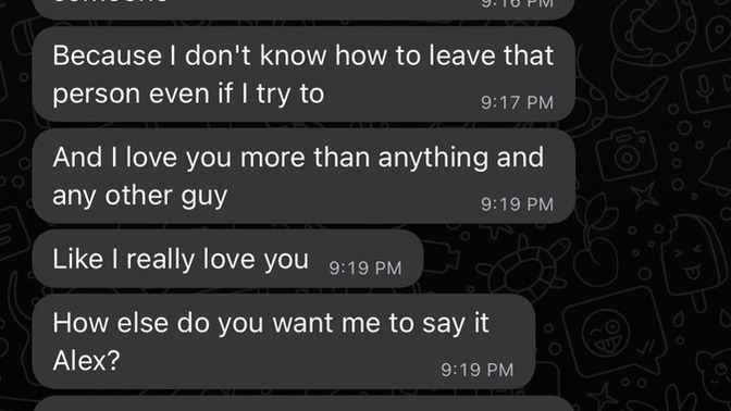 Can I go back to my ex after she told me she think she’s in love with two guys?