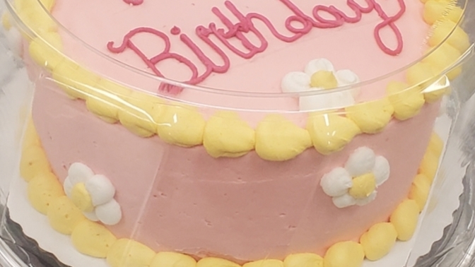 Made this cake today I think it looks like it's from a 80 sitcom what do you think?