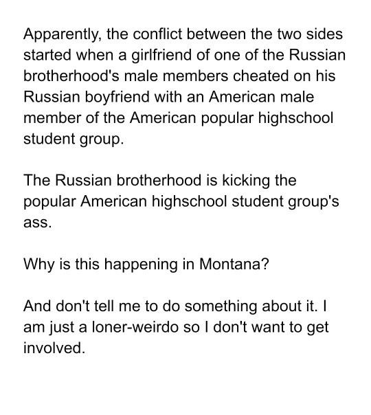 Why is this happening in Montana, USA?