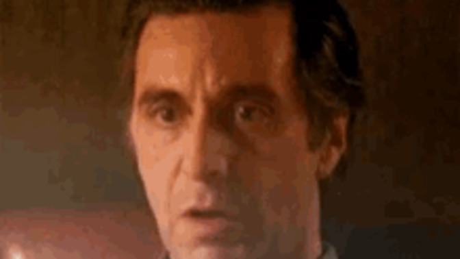 Al pacino chewing gum?