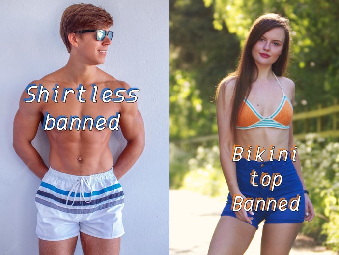 What do you think on the ban on beachwear in non beach areas in many parts of Europe?