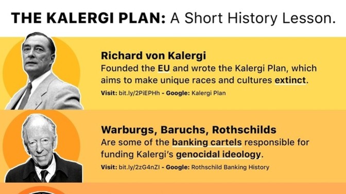 Did you know that the European Union was founded by Richard Kalergi, a known eugenics, with Bolshevik help to dilute the native European population?