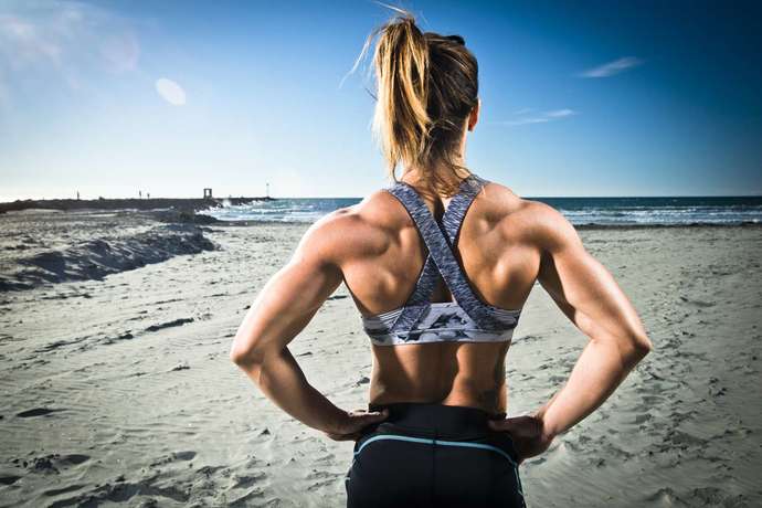Upper body definition, I like lower body definition as well on women, but that's not unusual 