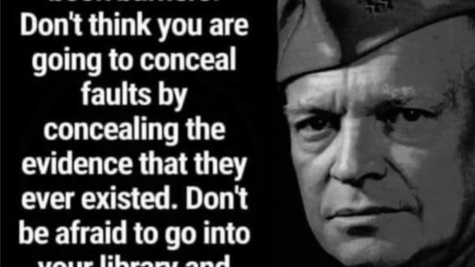 Do you agree with President Eisenhower's statement?